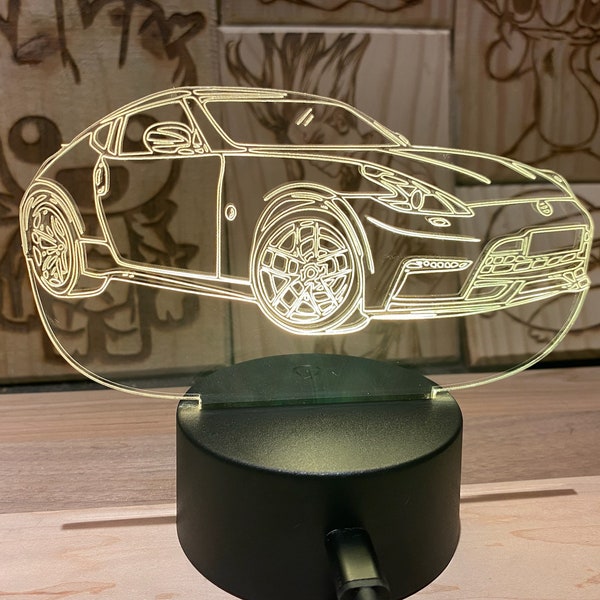 370z Acrylic LED Night Light, Desk Lamp