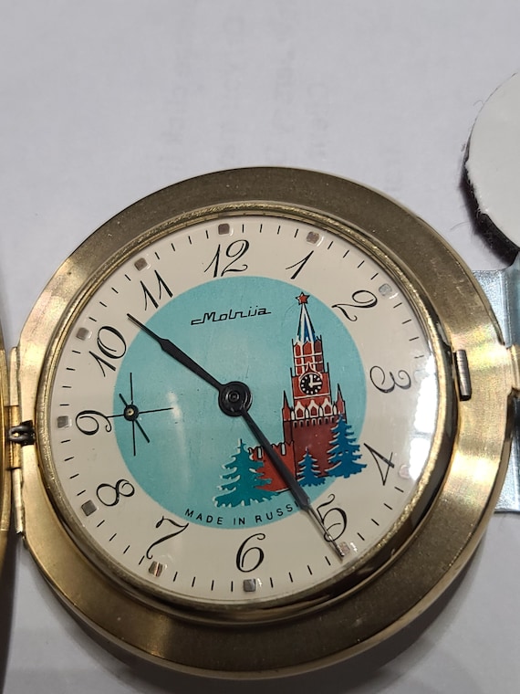 Rare Soviet Molnija pocket watch - image 1