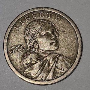 Rare no mint mark Sacagawea dollar no mint mark