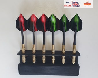 Dart Holder / Display Stand ( wall mounted ) & fixings | holds up to 6 Darts