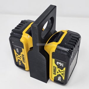 DeWalt Batteriehalter - hält bis zu 2, 4 oder 6 Stück - Kompatibel mit 18V 20V 54V 60V Batterien | 3D Gedruckt