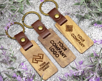 Business Marketing Custom Logo Keychain – Bulk Promotional Gift, Branded Corporate Swag, Trade Show Giveaway, Employee Appreciation Favor