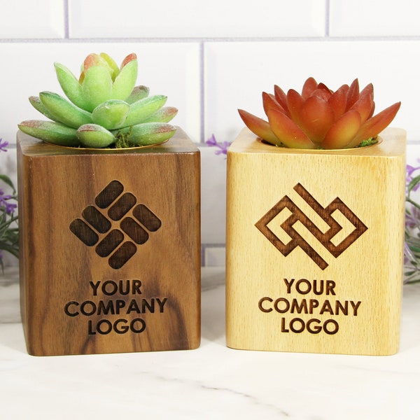 Bulk Corporate Gifts for Employees, Bulk Planter with Company Logo, Custom Logo Planter, Bulk Gift for Customers, Promotional Products