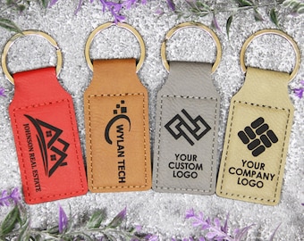 Business Marketing Custom Logo Keychain – Bulk Promotional Gift, Branded Corporate Swag, Trade Show Giveaway, Employee Appreciation Favor