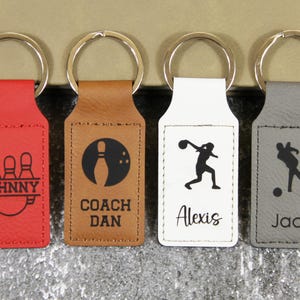 Bulk Discounts - Engraved Custom Bowling Keychain, Bowling Team Gifts Bulk, Bowling Senior Night Gifts, Personalized Bowling Gift