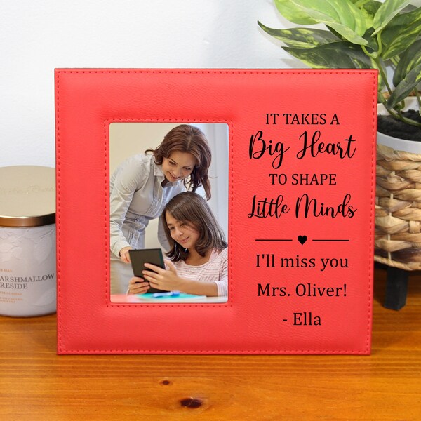 Personalized Teacher Gift Picture Frame, Christmas Gift for Teacher, Custom Teacher Gift, End of School Year Teacher Gift