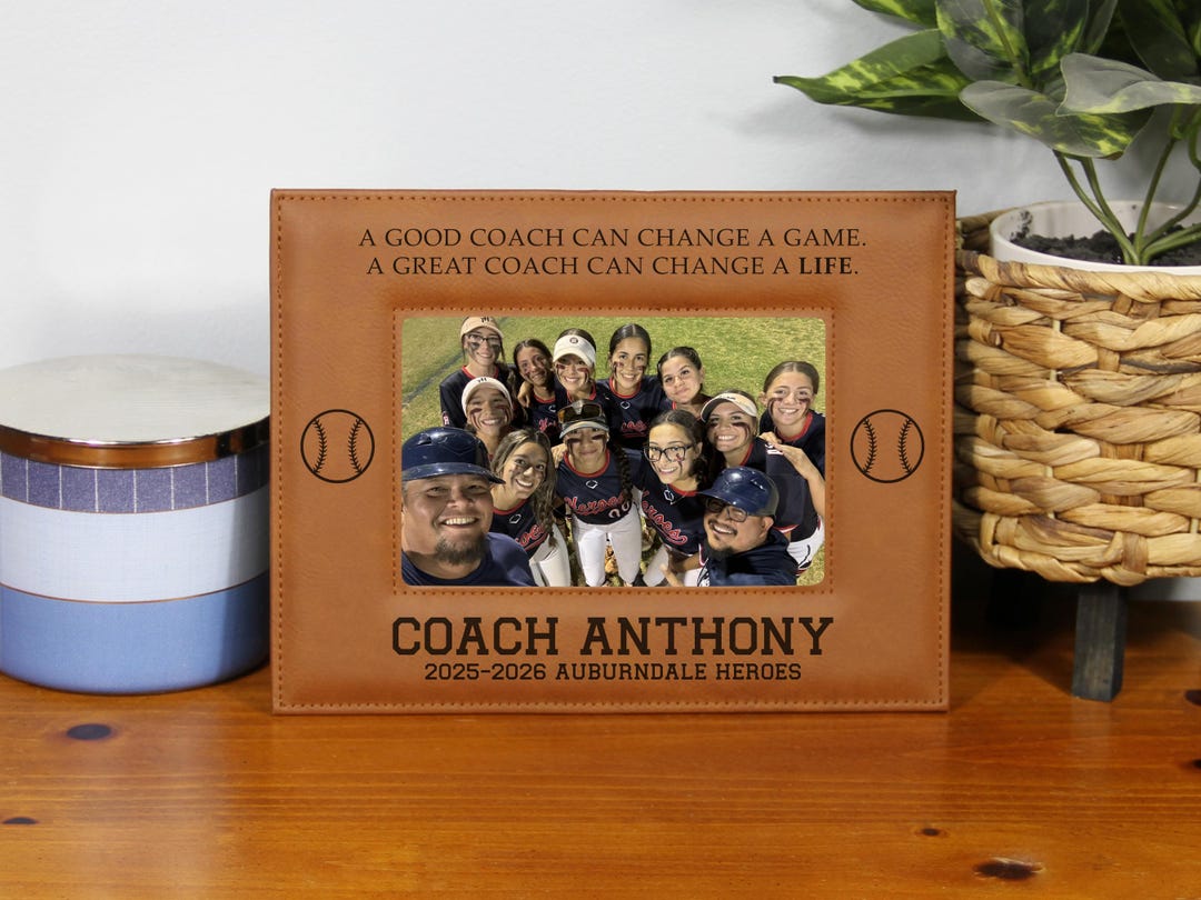 Softball Lessons Frame Engraved Softball Coach Gift Softball Coach Appreciation Gift Picture ...