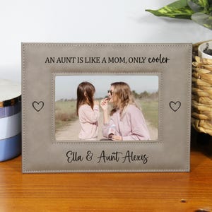Engraved Personalized Gift for Aunt, Niece Nephew Aunt Picture Frame, Birthday Gift for Aunt, Christmas Gift for Aunt, Best Aunt Ever