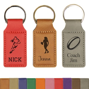 Bulk Discounts - Engraved Custom Rugby Keychain, Rugby Team Gifts Bulk, Rugby Senior Night, Personalized Rugby Gift Bulk Keychain