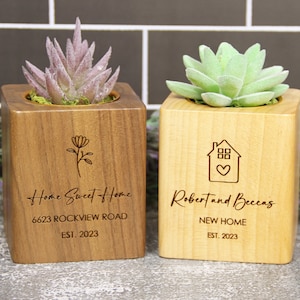 Wedding Gift Planter, Housewarming Gift Planter, Bridal Shower Gift, Personalized Succulent Planter, Wedding Gift, New Home Gift, Bulk