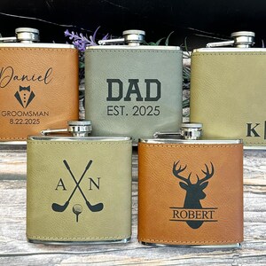 Custom Golf Flask & Funnel Set - Bulk Golf Team Gifts, Golf Tournament Favors Golf Fundraiser Items Bulk Christmas Gift for Golfer