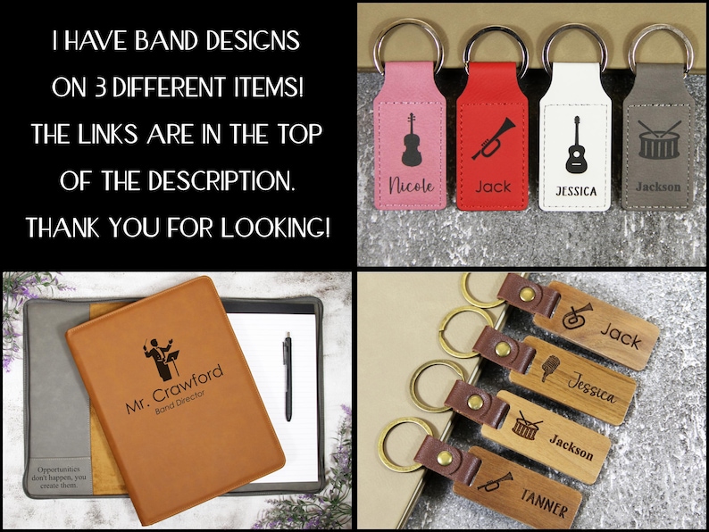 Llavero de banda personalizado, regalos de banda de secundaria al por mayor, regalos para la noche de graduación de la banda de música, regalo para el profesor de banda, regalo de la guardia de color imagen 15