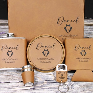 Groomsman Gift Ultimate Groomsman Gift Set with Gift Box Personalized, Custom Groomsman Gift Box, Groomsman Proposal Gift 6 Item Gift Set