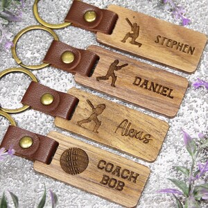 Bulk Discounts - Engraved Custom Cricket Keychain, Cricket Team Gifts Bulk, Cricket Senior Night Gifts, Personalized Cricket Gift