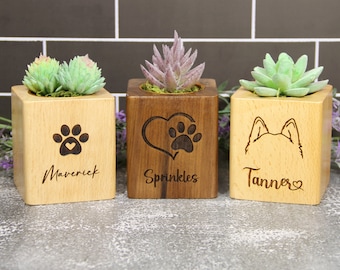 Personalized Dog Memorial Gift Planter Engraved, Personalized Dog Sympathy Gift, Personalized Dog Loss Gift, Pet Remembrance Gift, Bulk