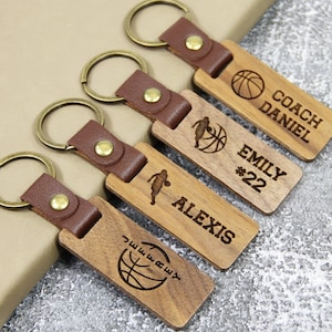 Bulk Discounts - Engraved Custom Basketball Keychain, Basketball Team Gifts Bulk, Basketball Senior Night Gifts Personalized Basketball Gift
