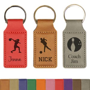 Bulk Discounts - Engraved Custom Bowling Keychain, Bowling Team Gifts Bulk, Bowling Senior Night Gifts, Personalized Bowling Gift