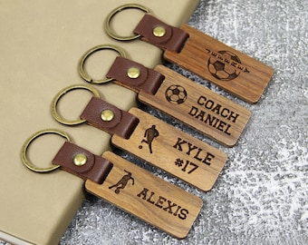 Engraved Custom Soccer Keychain, Soccer Team Gifts Bulk, Soccer Senior Night Gifts, Personalized Soccer Gift Bulk Keychain, Bulk Discounts