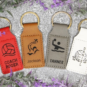 Bulk Discounts - Engraved Custom Water Polo Keychain, Water Polo Team Gift Bulk, Water Polo Senior Night Gifts, Personalized Water Polo Gift