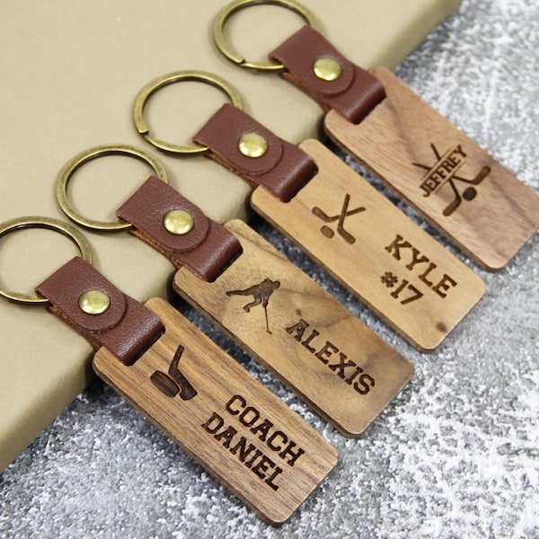 Hockey Keychain Etsy