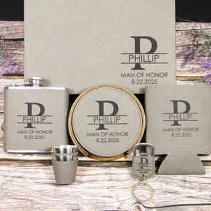 Groomsman Gift Ultimate Groomsman Gift Set with Gift Box Personalized, Custom Groomsman Gift Box, Groomsman Proposal Gift 6 Item Gift Set