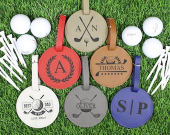 Custom Golf Bag Tag with Tees, Bulk Golf Team Gifts, Golf Tournament Favors, Golf Fundraiser Items Bulk, Christmas Gift for Golfer