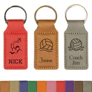 Bulk Discounts - Engraved Custom Water Polo Keychain, Water Polo Team Gift Bulk, Water Polo Senior Night Gifts, Personalized Water Polo Gift
