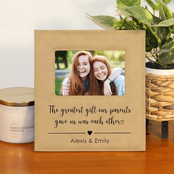 Personalized Gift for Sister Picture Frame, Birthday Gift for Sister, Christmas Gift for Sister, Birthday Gift for Brother