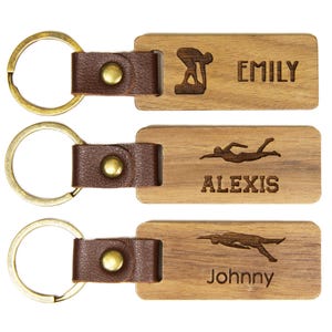 Bulk Discounts - Engraved Custom Swim Keychain, Swim Team Gifts, Swim Team Senior Night Gifts Personalized Swim Team Tag, Swim Club Keychain