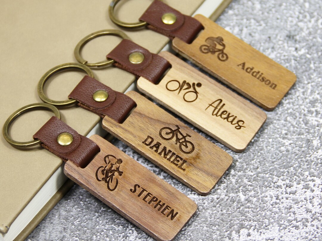 Engraved Custom Cycling Keychain, Cycle Team Gifts, Mountain Bike Gift ...