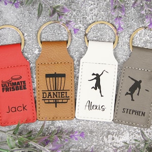 Bulk Discounts - Engraved Custom Disc Golf Keychain, Disc Golf Tournament Favor Bulk, Ultimate Frisbee Team Gifts, Ultimate Frisbee Keychain
