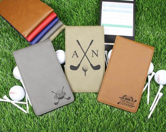 Gift For Dad, Father's Day Gift Personalized Golf Scorecard Holder Groomsman Gift Fathers Day Gift Golfer Personalized Father's Day Gift