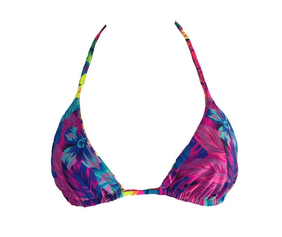Classic Triangle Reversible Bikini Top, Salty Kiss Shore Classic Triangle Reversible Bikini Top, Salty Kiss Shore