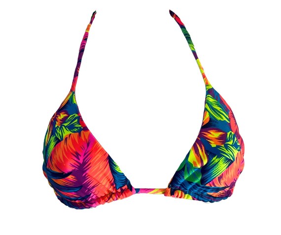 Classic Triangle Reversible Bikini Top, Salty Kiss Shore Classic Triangle Reversible Bikini Top, Salty Kiss Shore