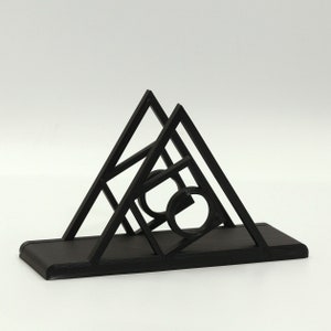 Portatovaglioli, portatovaglioli stampato in 3D, portatovaglioli, decorazioni per la casa, decorazioni con stampa 3D, cucina, motivi geometrici, Art Déco