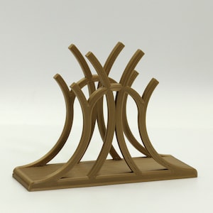 Portatovaglioli, portatovaglioli stampato in 3D, portatovaglioli, arredamento per la casa, decorazione con stampa 3D, cucina, motivi geometrici, Art Déco, fontana