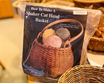 Shaker Cat Head Basket Kit – DIY Weaving with Rattan and Reeds