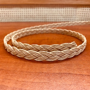 Kraft Brown Fiber Braid: 1/2" Woven Trim for Baskets & Crafts