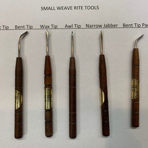 Small Weave Rite Basket Weaving Tool Set - 6 Piece Kit For Basket Weaving & Nantucket Baskets - Great For Around The House and Furniture