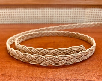 Kraft Brown Fiber Braid: 1/2" Woven Trim for Baskets & Crafts