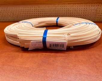 Flat Reed 3/16" Width - Approximately 400 Ft of Premium Grade A Rattan Reeds - 1 Pound Coils - DIY Basket Weaving Crafts - Furniture Repair