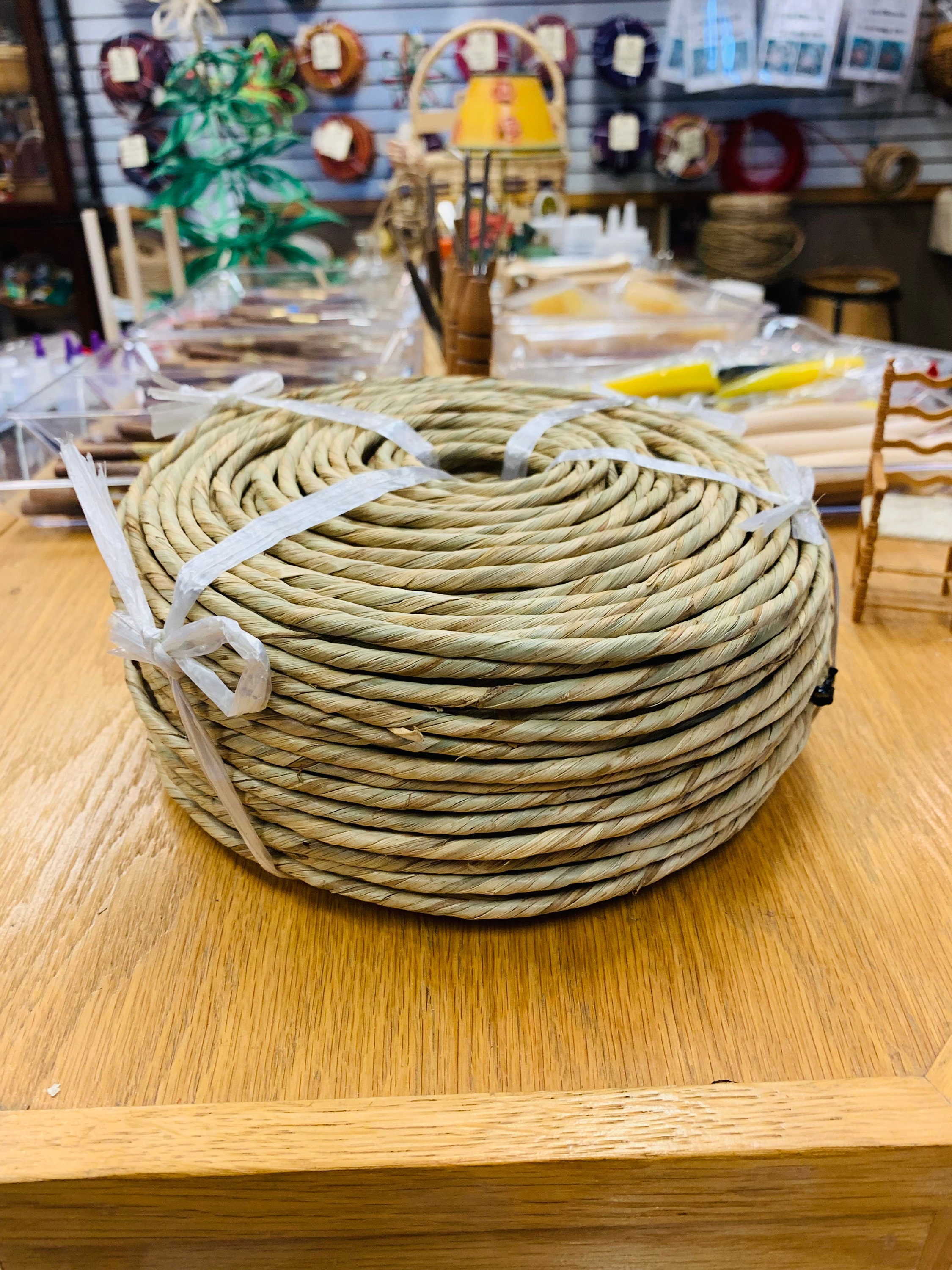 Pre Twisted Natural Rush: 5mm Seagrass Rope for DIY Weaving - Etsy