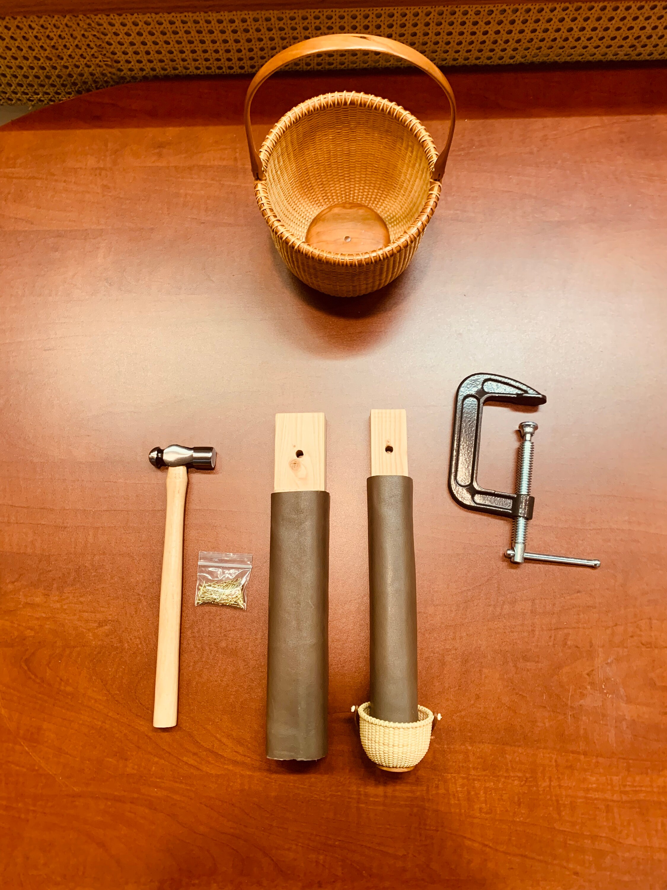 ナンタケットバスケットハンマーブロックキット：レザーブロックカバー