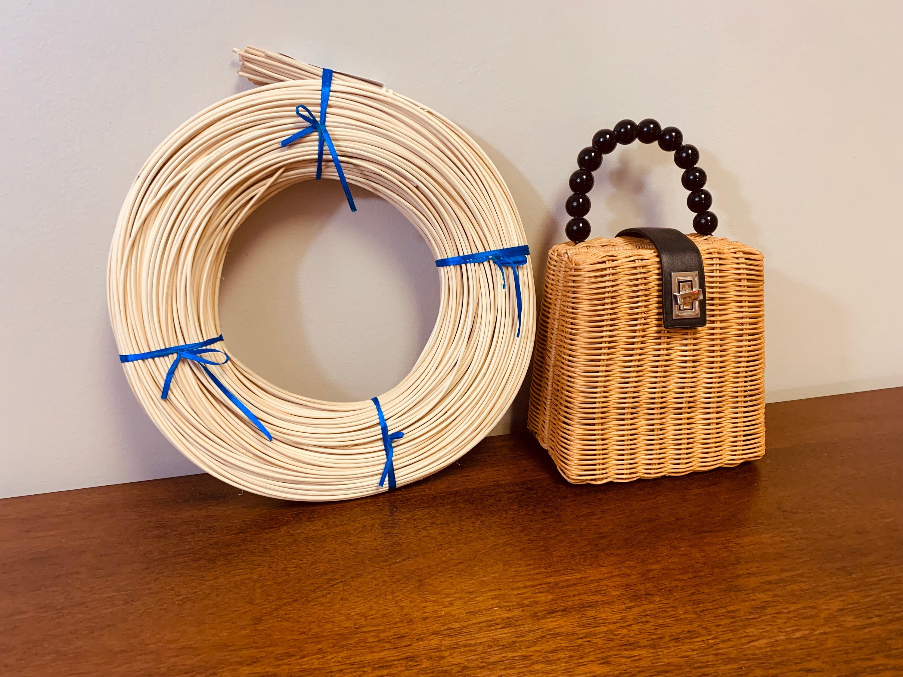 Round Reed 4, 500 Ft per Coil, 2.75mm 7/64 in Diameter, Purse, Seat ...