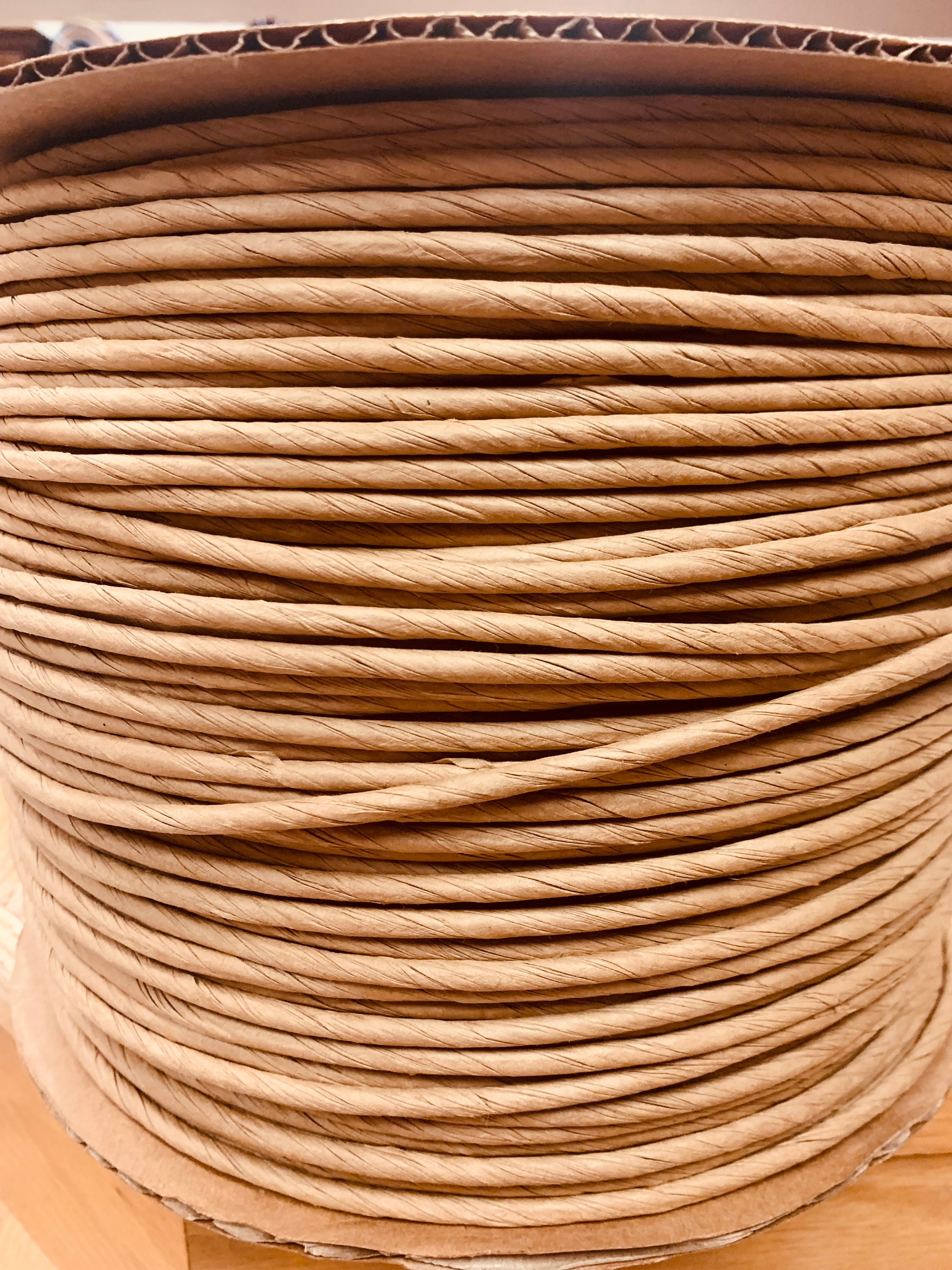 Fibre Rush 6/32 10lb Spool Approximately 2100ft of Kraft Brown Fiber ...
