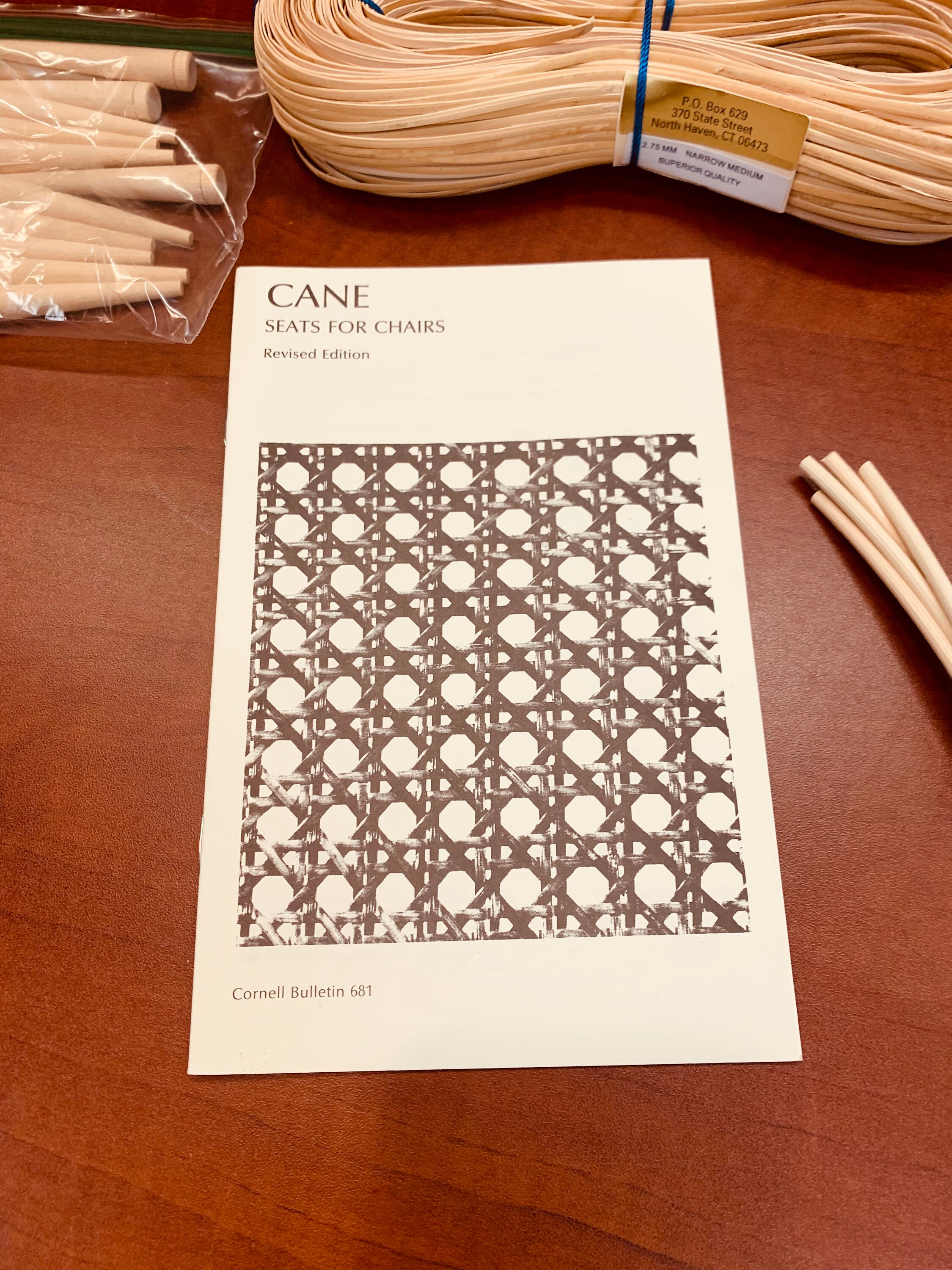 Narrow Medium Chair Caning Kit Includes 500ft of Cane 12ft of 4mm