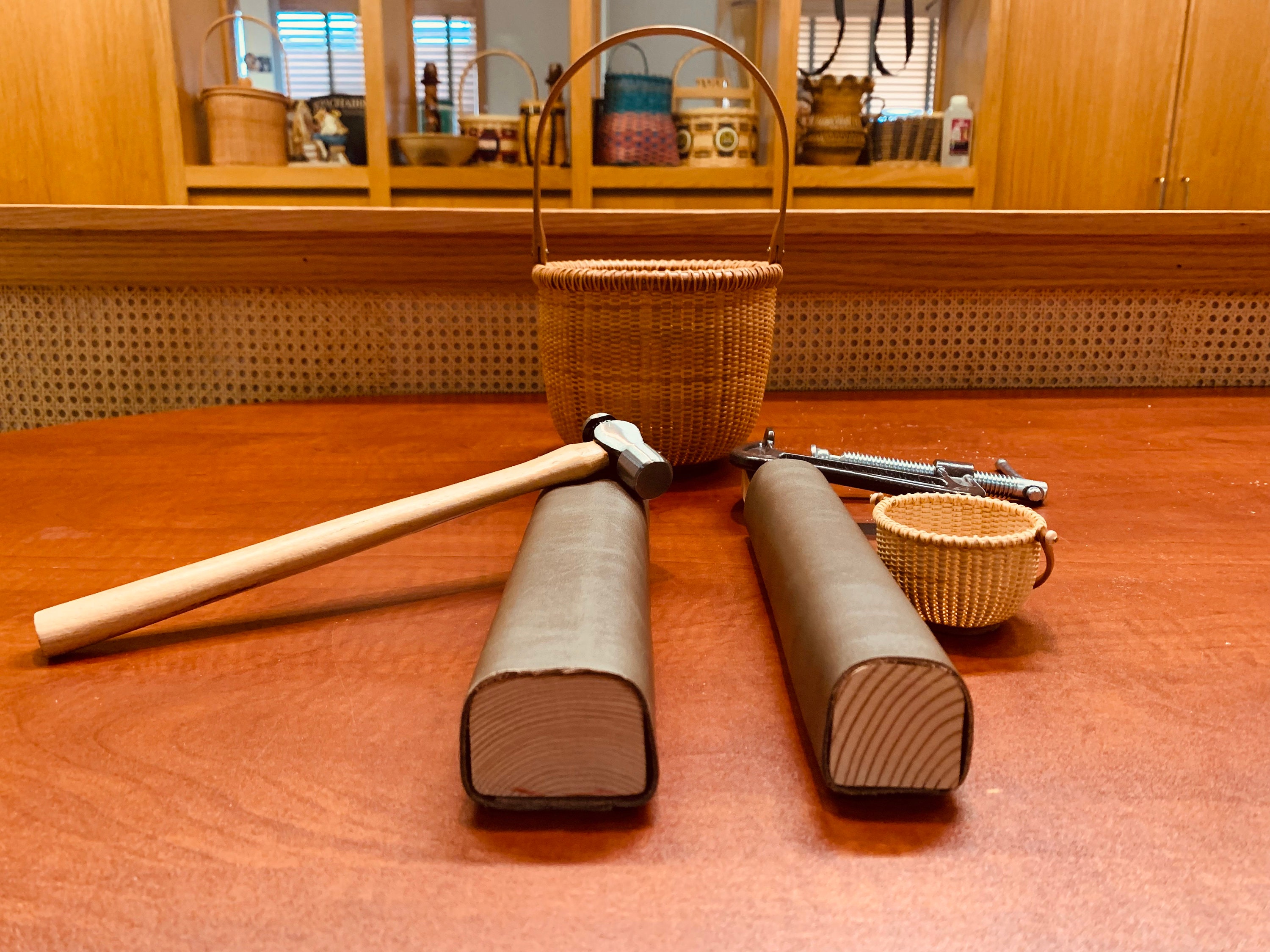 ナンタケットバスケットハンマーブロックキット：レザーブロックカバー