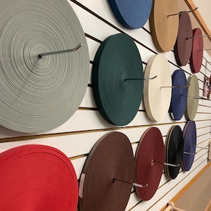 1&quot; Shaker Tape - 14 Different Color Choices - Sold in 10 Yard Bundles - DIY Weaving - Fabric Tape - Shaker Rockers