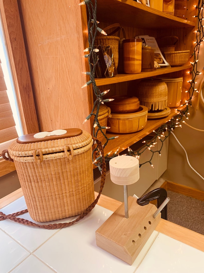 Nantucket Basket Weaving Stand 3 Piece Set 3 C Clamp, Mold Stand