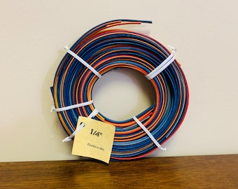 Fire & Ice Farbiges Flechtrohr - 1/4"vorgefärbtes Webblatt